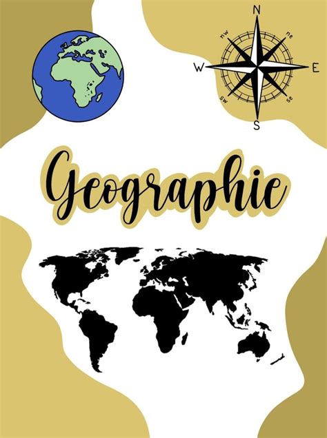 Deckblatt Geographie Gelb Deckblatt Schule Deckblatt Vorlage