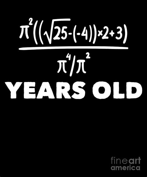 21 Years Old Algebra Equation Funny 21st Birthday Math Print Drawing By