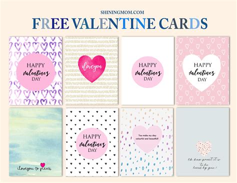 Free Cool Valentine Cards To Print New Designs