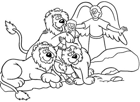 Daniel Saved From An Angel In Daniel And The Lions Den
