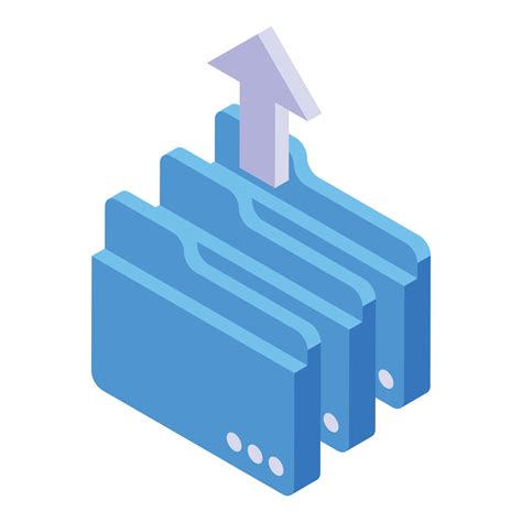 Online training folders icon, isometric style 15649512 Vector Art at