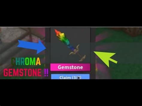 This knife can be obtained by unboxing it (by chance) from mystery box 1, . Roblox Mm2 Chroma Gemstone | Script For Free Robux