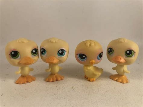 Littlest Pet Shop Authentic Lps Duck Chick Bird Yellow Set 13 51 150