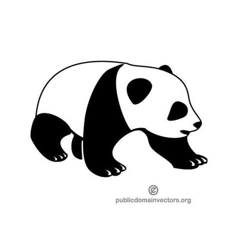 Panda Vector Illustration Public Domain Vectors