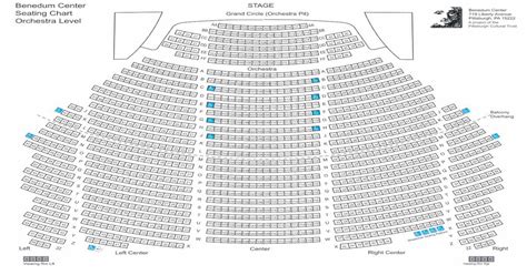 Seating Chart Benedum Center Grand Circle … Center STAGE Seating Chart