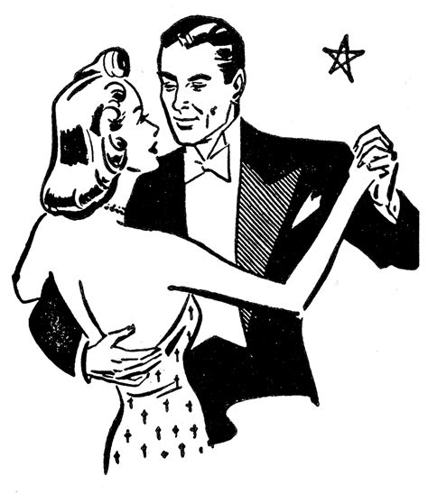 Dancing Couple Vintage Graphicsfairy Dance Pinterest