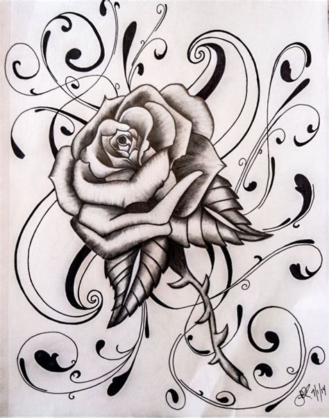 Deviantart Rose Drawings