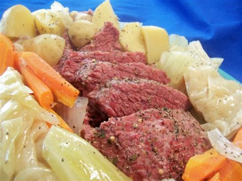 Thinly slice the corned beef. Slow Cooker Corned Beef and Cabbage - Foodgasm Recipes