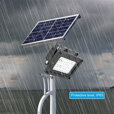 Solar Powered 54 Led Optical Sensor Light Waterproof Solar Lamp For