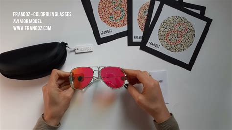 Aviador Color Blind Glasses Franqoz Unboxing Video And Ishihara Test