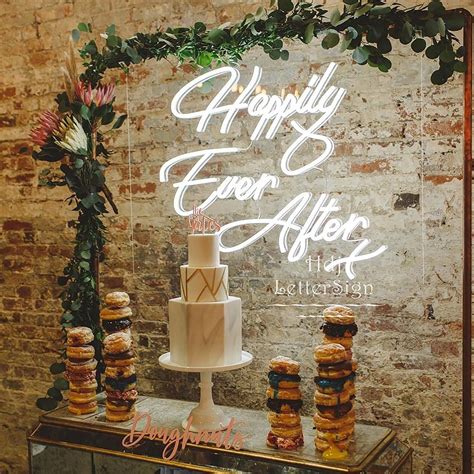 Happily Ever After Neon Sign Wedding Neon Sign Custom Led Etsy