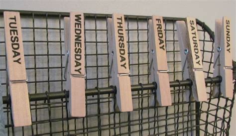 Days Of The Week Clothespins Tirsah Marie Home Boutique