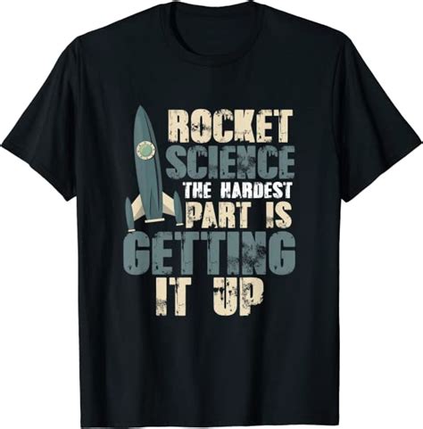 Rocket Scientist Science Funny Tee For Men T Shirt Uk Clothing
