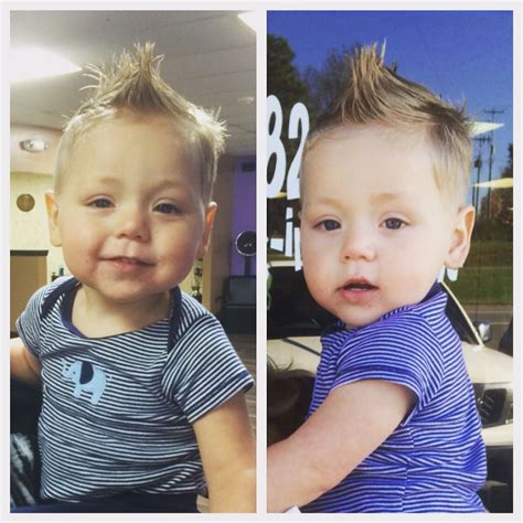 Baby boy's first haircut | Baby boy first haircut, Baby's first haircut