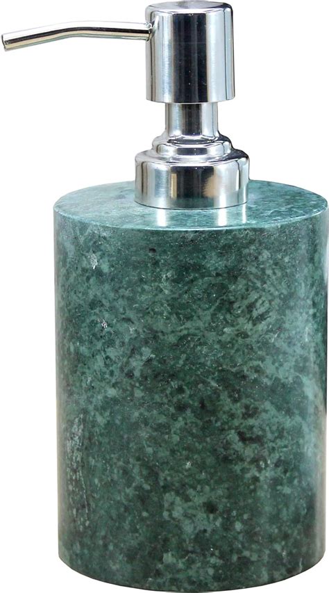 Kleo Soap Dispenser Lotion Dispenser Made Of Natural Stone In Green