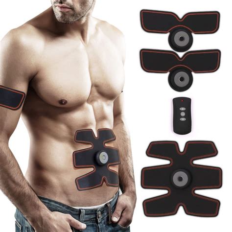 Ems Muscle Toner Remote Control Abdominal Toning Gym Workout And Home