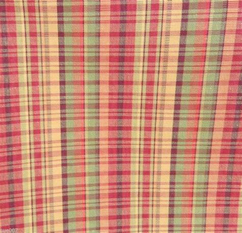 Upholstered in soft fabric this chair has a neutral brown shade that complements most home decors. Red Green Gold Plaid Drapery Upholstery Pillow Home Decor ...