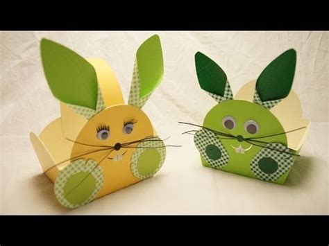 Hallo ihr lieben, rechtzeitig für die vorbereitungen zum osterfest kommt hier unser nächster basteltipp. Osterkörbchen, Osterhase basteln zu Ostern... How to make ...