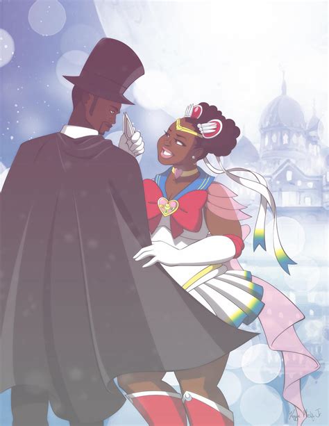 Throughout sailor moon, tuxedo mask is always there for usagi if she's ever in trouble. Sailor Moon X Tuxedo Mask (commission) by Akeem on DeviantArt