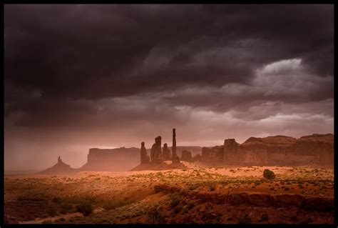 Rain And Dust In Monument Valley Arizonamonsoon