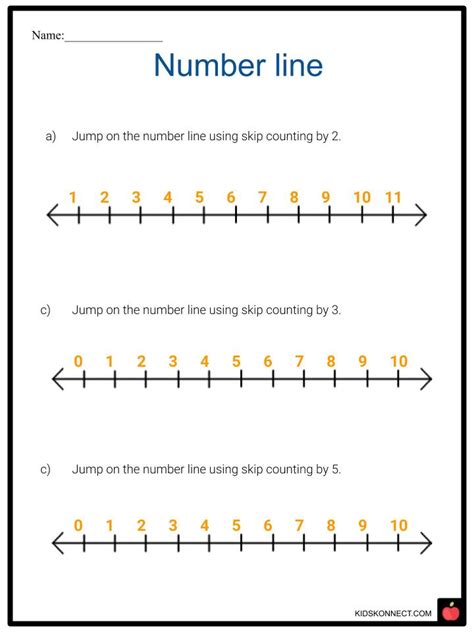 Number Line Worksheets Missing Numbers Math Resources