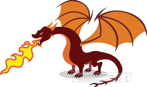 Fantasy Clipart Dragon Blowing Out Flames Fantasy Clipart Classroom