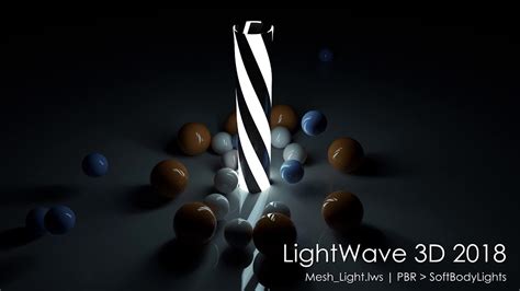 Lightwave 3d 2018 Mesh Lights Scene Rendered Youtube