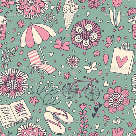 Depositphotos25057093 Vintage Seamless Pattern With Cute Cartoon Elements Seamless Pattern Can