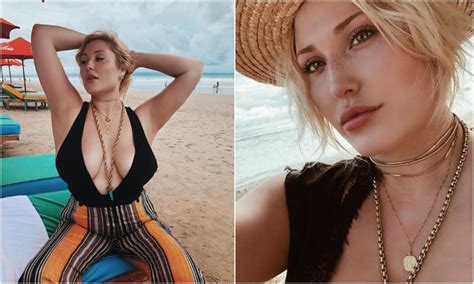 Hayley Hasselhoff Shows Off Her Huge Cleavage In Revealing Swimwear On