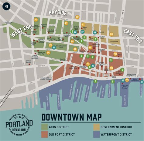 Printable Map Of Downtown Portland Printable Word Searches