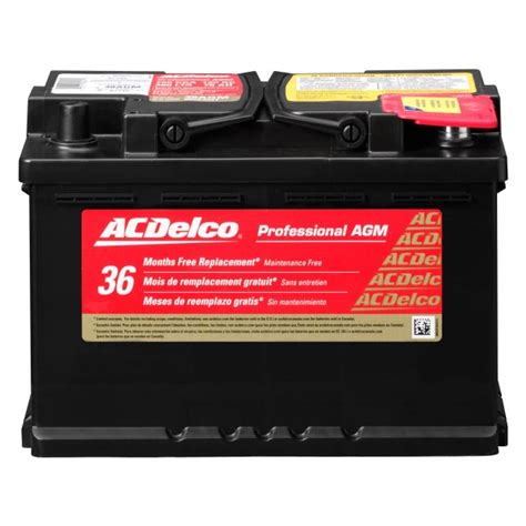 Acdelco® 48agm Professional™ Agm Maintenance Free Battery