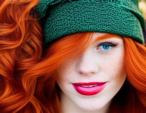 Beautifuil Voluptuous Blushing Freckled Ginger Redheaded Goddess In