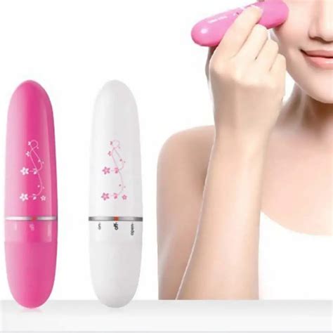 Portable Mini Eye Vibrating Massage Device Pen Type Electric Massager Thin Eyes Care Tool Bag