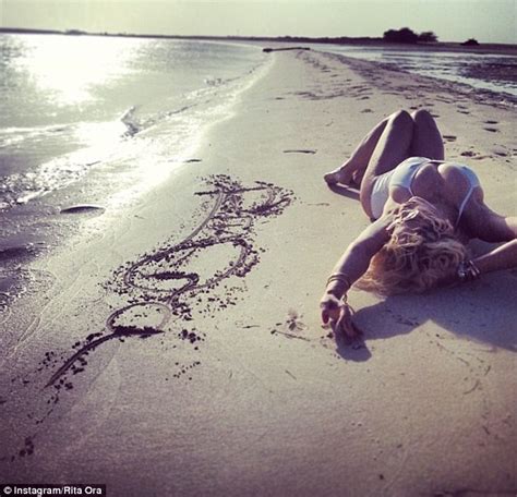 Rita Ora Positively Sizzles As She Hits The Beach In Dubai In A Skimpy