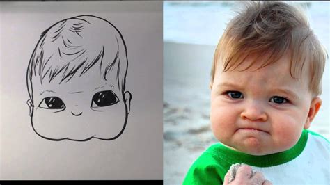 How To Caricature A Baby Easy Drawings Youtube