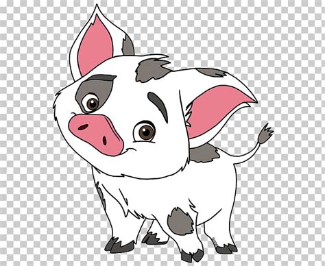 Moana pua illustration, hei hei the rooster el dibujo de la compañía