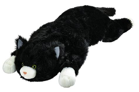 Super Soft Black And White Cat Body Pillow Bedtime Cuddly