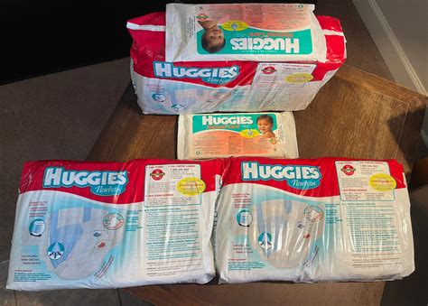Vintage Huggies Diapers 2000 Newborn Rare Starter Sets 3 Packs Trial