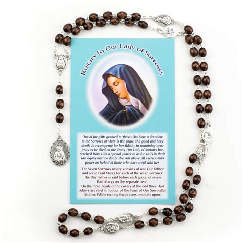 Chaplet Of The Seven Sorrows Of Mary With Card Ewtn Religious Catalogue