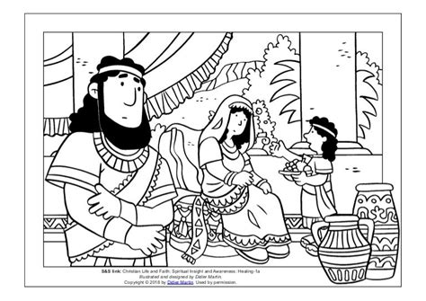 ️naaman In The Bible Coloring Pages Free Download