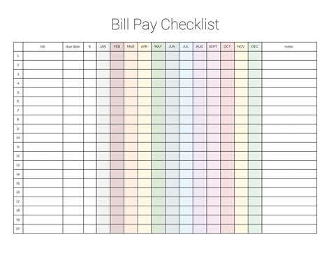 Fillable Monthly Bill Payment Worksheet Best Calendar Example