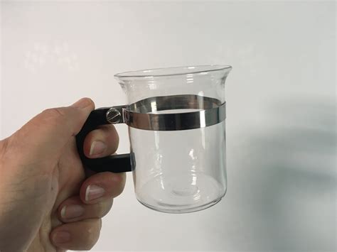 Vintage Pair Bodum Bistro Glass Mugs 2 Glass Tea Or Coffee Cup Black
