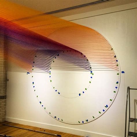 Gabriel Dawes Newest Colorful Plexus Thread Installation My Modern