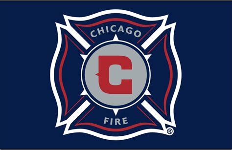 Chicago Fire Primary Dark Logo Major League Soccer Mls Chris