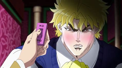 An Anime Character Holding A Cell Phone In His Hand