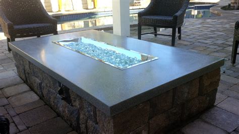 Fire Pit Glass Rock Fireplace Design Ideas