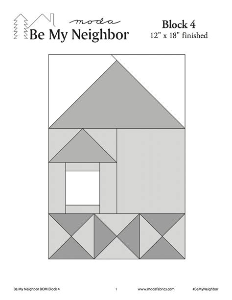 Be My Neighbor Quilt Along Block 4