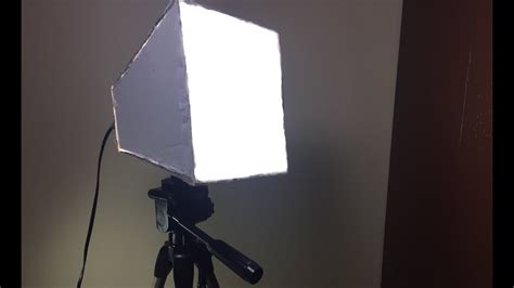 How To Make Softbox Light Cardboard At Home Youtube