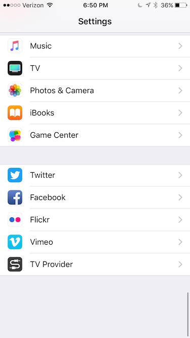 Tap next at the top of your screen. iphone - Why are my app settings not appearing in the ...