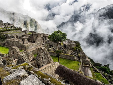 Machu Picchu Morning Fog Picchu Machu Machu Picchu
